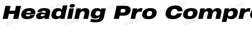 Heading Pro Compressed Heavy Italic字体转换